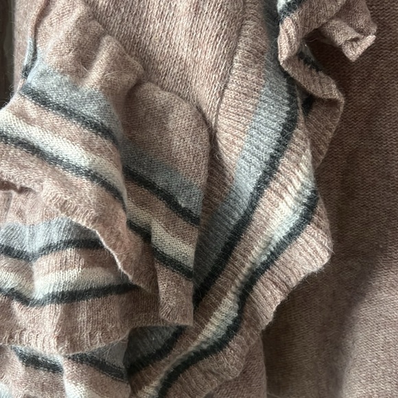 Anthropologie ruffled open front cardigan small - Picture 3 of 4